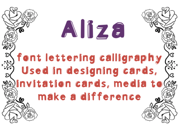 Aliza Font - Preview 1