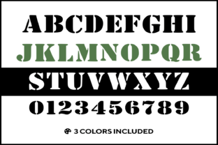 Army Font Svg Png Pdf Dxf Alphabet Graphic by fromporto · Creative Fabrica