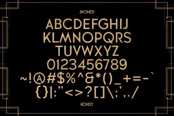 Avoner Font - Preview 2