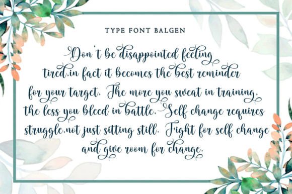 Balgen Font - Preview 3
