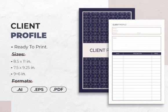 Client Profile | Printable Template Graphic by JUNDI · Creative Fabrica