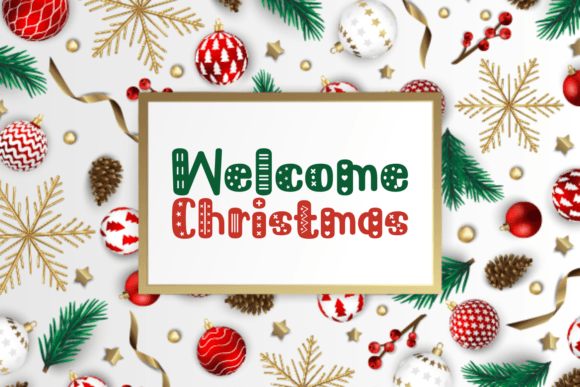 Greetings Christmas Font PNG with transparent background - Preview 1
