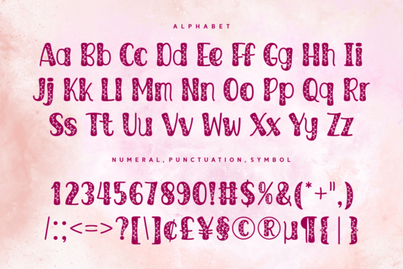 Larissa Nature Font PNG with transparent background - Preview 5