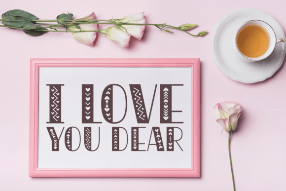 Marry Lovely Font PNG with transparent background - Preview 4