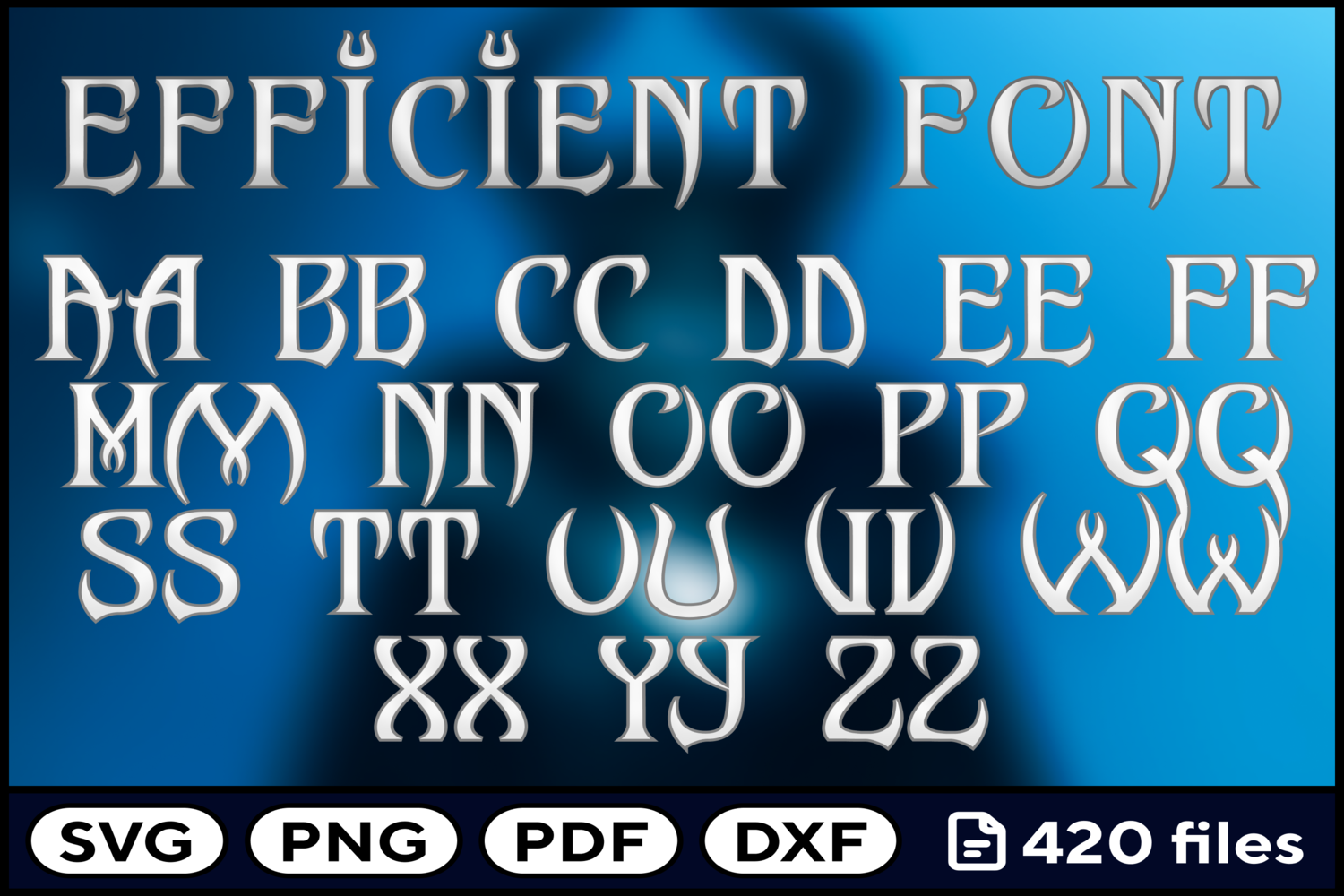 Mysterious Font Svg Png Pdf Dxf Graphic by fromporto · Creative Fabrica