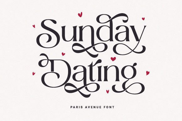 Paris Avenue Font PNG with transparent background - Preview 2
