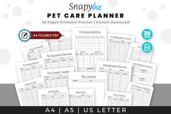 Printable Pet Planner