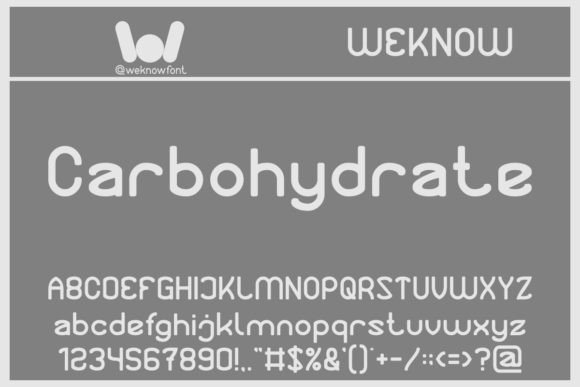 Protein Font font preview - 1