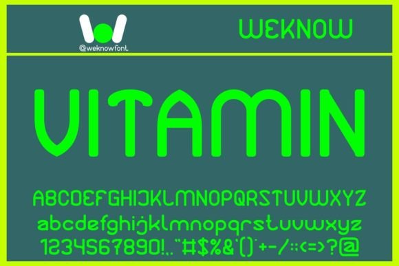 Protein Font font preview - 2
