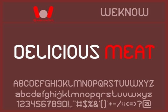Protein Font font preview - 3