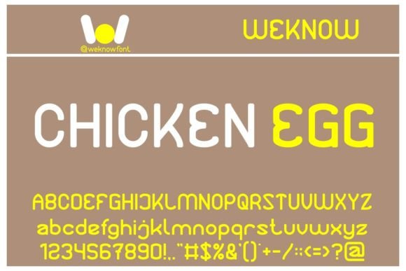Protein Font font preview - 4