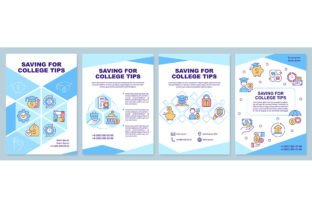 Saving Tips Brochure Template Set Graphic by IMG visuals icons ...