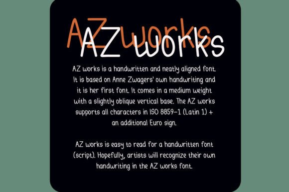 Az Works Font - Preview 2