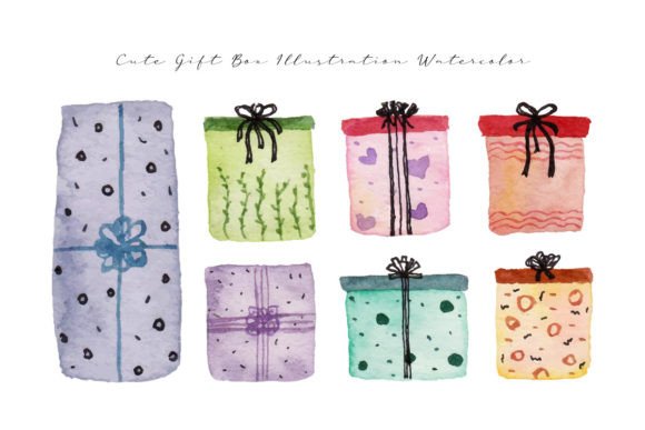 Aesthetic Cute Hand Painted Gift Box