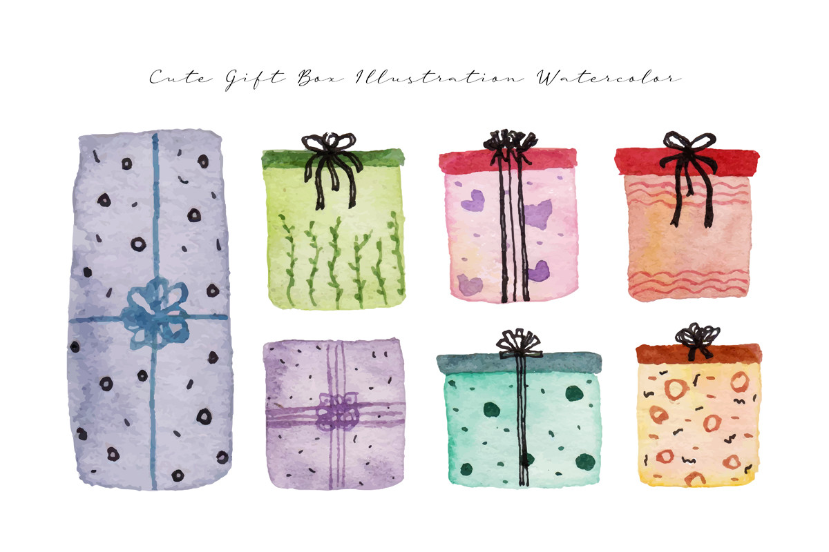 Aesthetic Cute Hand Painted Gift Box