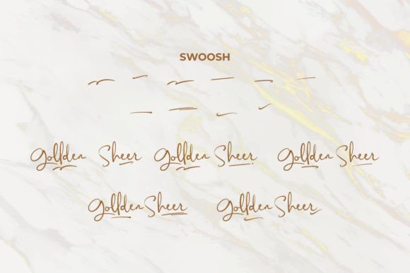 Gollden Sheer Font - Preview 6