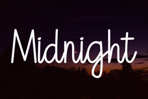 Good Night Font - Preview 4