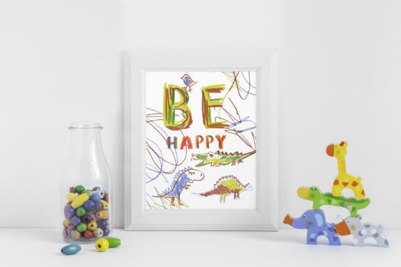 Happy Pencil Font PNG with transparent background - Preview 4