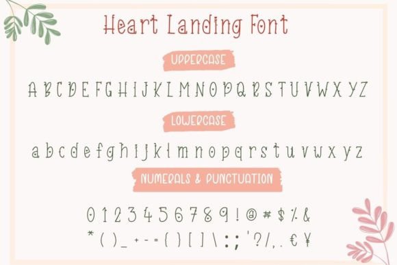 Heart Landing Font - Preview 3