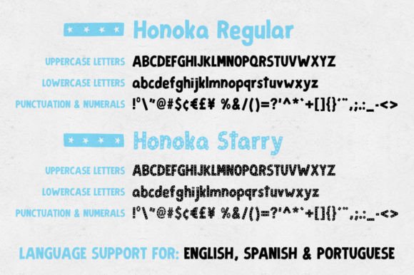 Honoka Font PNG with transparent background - Preview 1