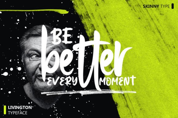 Livington Duo Font PNG with transparent background - Preview 4
