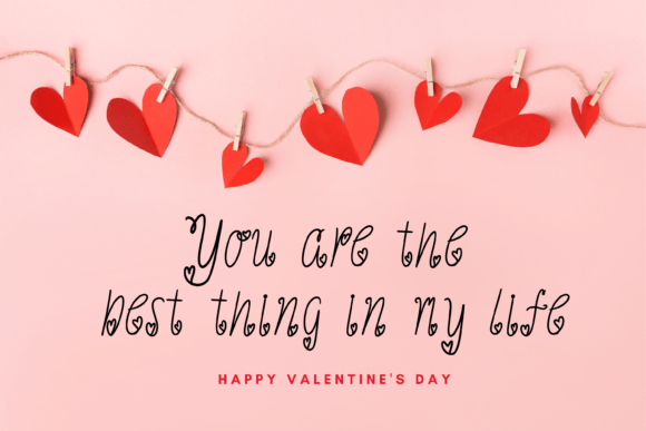 Love Heart Font PNG with transparent background - Preview 2