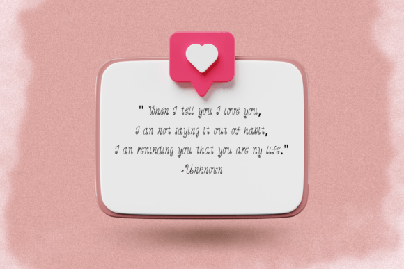 Love Heart Font PNG with transparent background - Preview 3