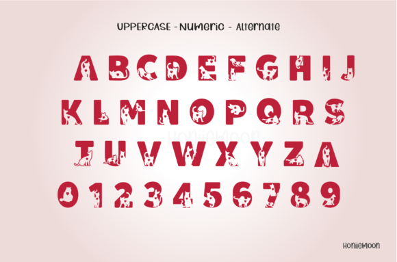 Meaow Font PNG with transparent background - Preview 1