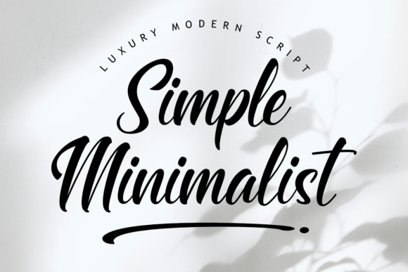 Simple Minimalist Font by Fontlicious · Creative Fabrica font preview