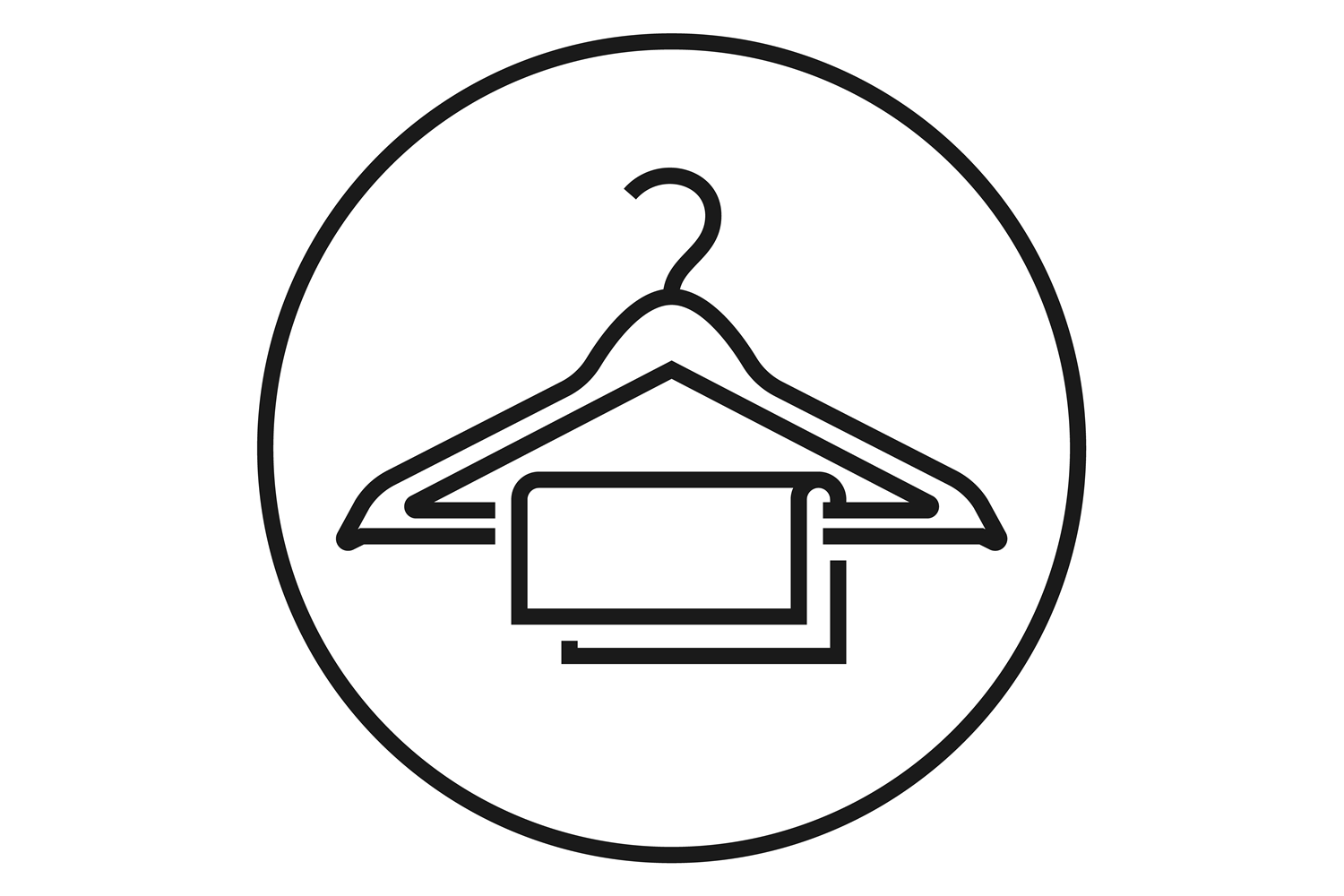 Clothes Hanger Icon. Round Hotel Towel S Graphic by microvectorone ...