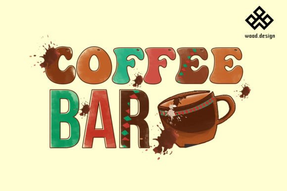 Coffee Bar Sublimation PNG