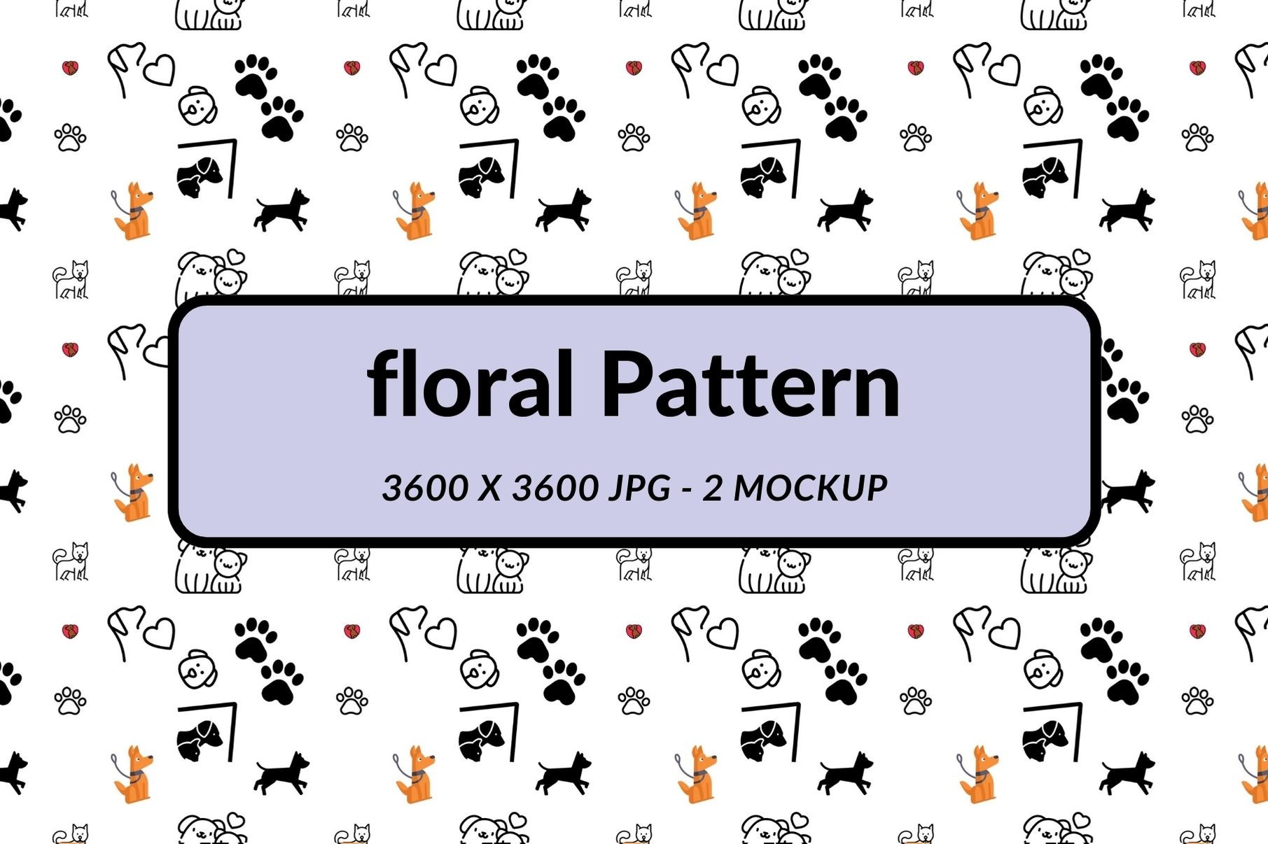 Dog Pattern Graphic by TNI House · Creative Fabrica