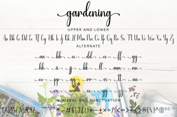 Gardening Font - Preview 4