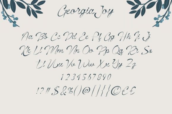 Georgia Joy Font - Preview 3