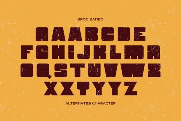 Broc Sanbo Font - Preview 3