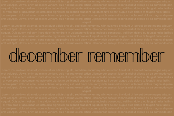 December Font - Preview 1
