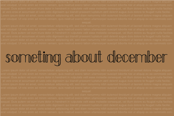 December Font - Preview 3