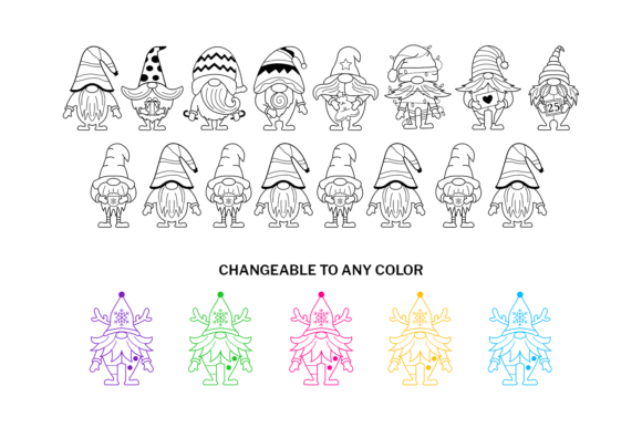 Gnome Christmas Doodle Font - Preview 2