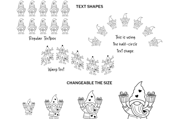 Gnome Christmas Doodle Font - Preview 3