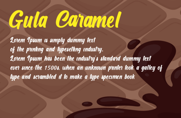 Gula Caramel Font - Preview 1