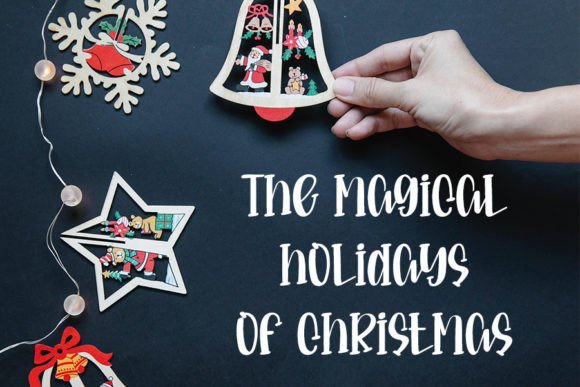 Magic Christmas Font PNG with transparent background - Preview 1