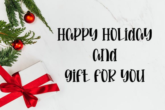 Magic Christmas Font PNG with transparent background - Preview 2