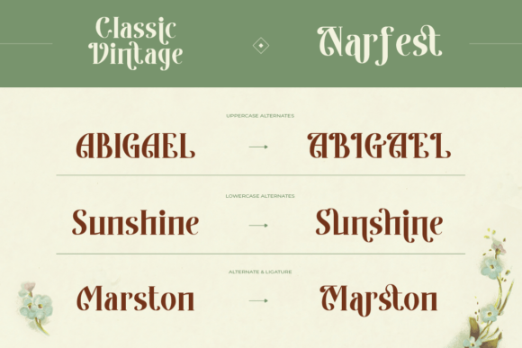 Narfest Font PNG with transparent background - Preview 4
