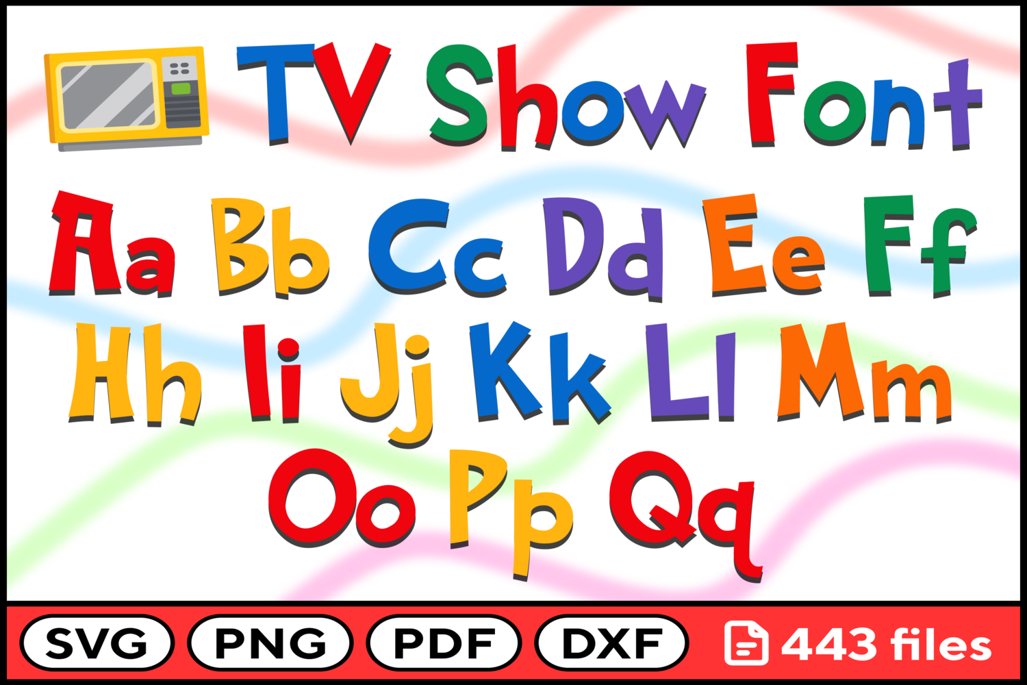 TV Show Font Svg Png Pdf Dxf Graphic by fromporto · Creative Fabrica