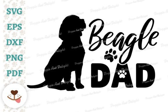 Beagle Dad Design Svg Png Dxf Cut File