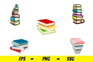 Book Stack Illustration Graphic by boy.banana · Creative Fabrica