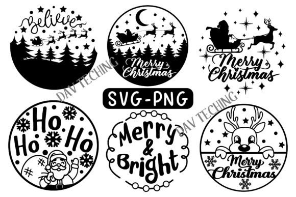 Christmas Ornament Svg Bundle