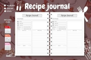 Food Recipe Planner | Kdp Interior. Graphic by armanmojumdar49 ...