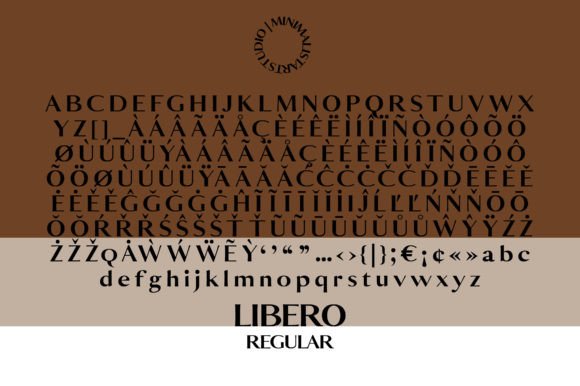 Libero Font PNG with transparent background - Preview 4