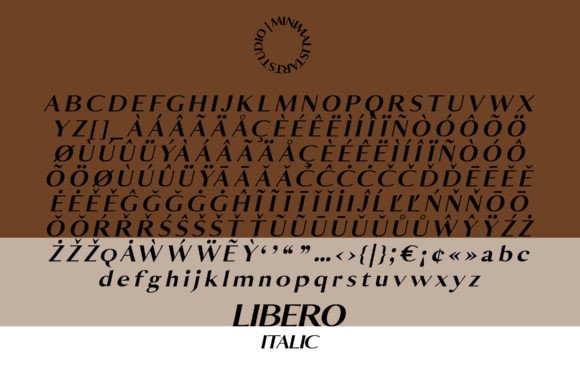 Libero Font PNG with transparent background - Preview 5
